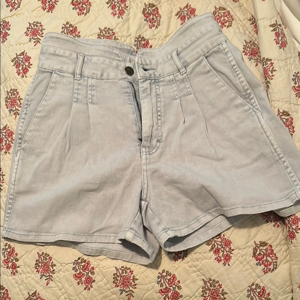 Light Blue Women's Denim Shorts - Faherty